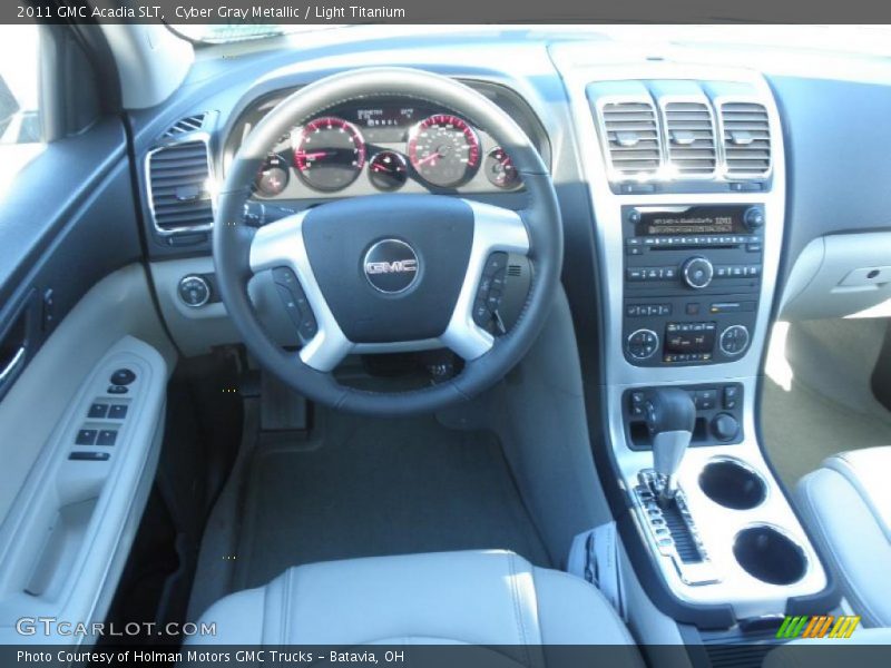 Cyber Gray Metallic / Light Titanium 2011 GMC Acadia SLT