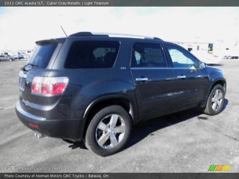 Cyber Gray Metallic / Light Titanium 2011 GMC Acadia SLT