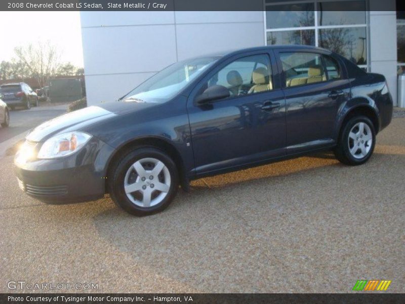 Slate Metallic / Gray 2008 Chevrolet Cobalt LS Sedan