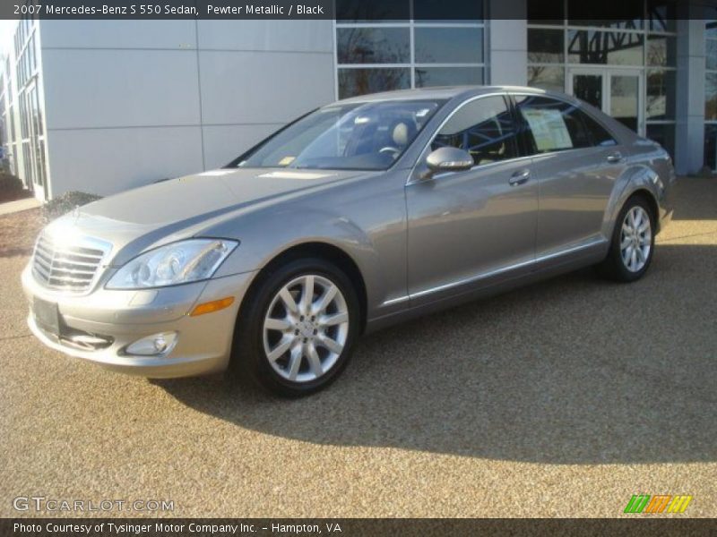 Pewter Metallic / Black 2007 Mercedes-Benz S 550 Sedan
