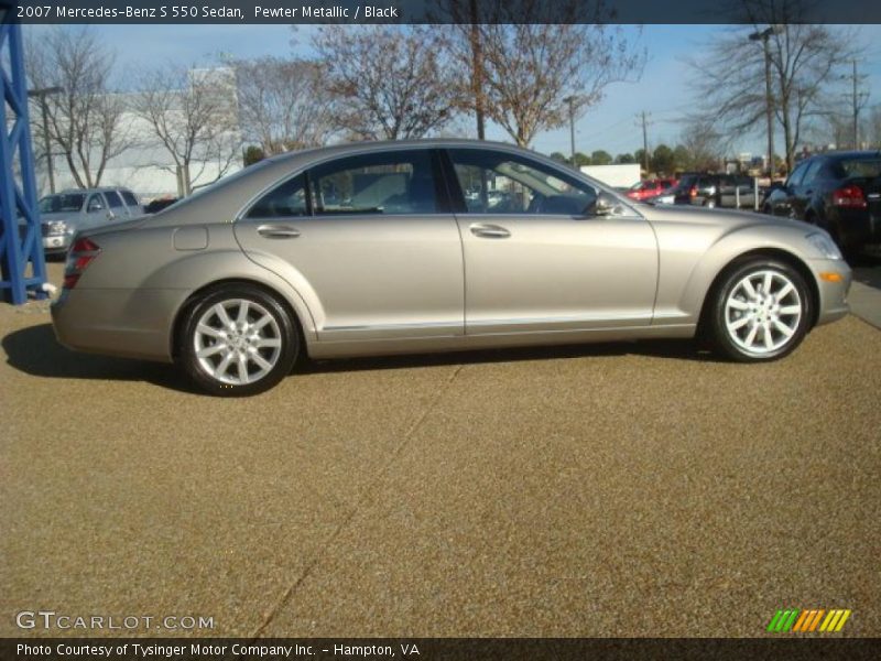 Pewter Metallic / Black 2007 Mercedes-Benz S 550 Sedan