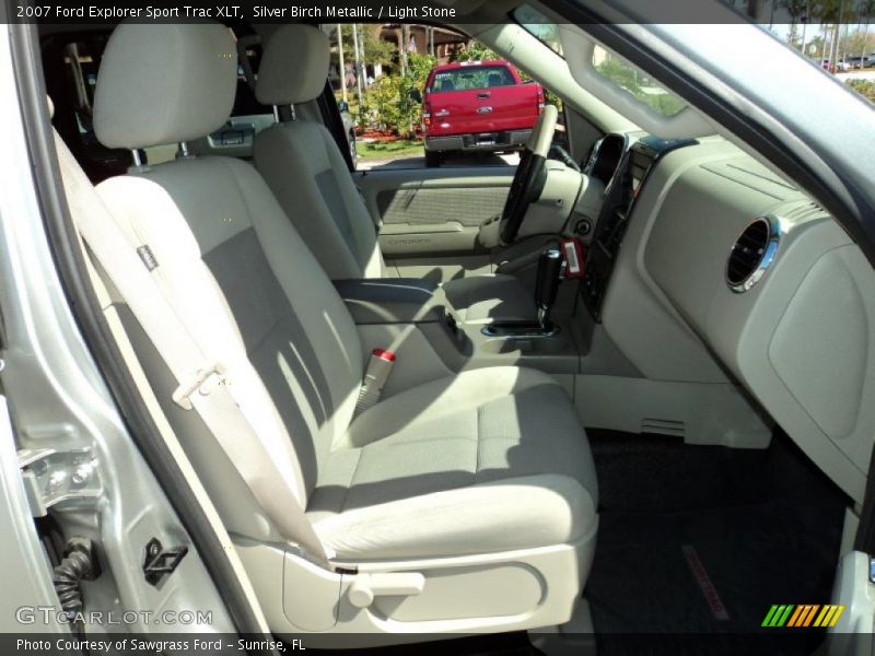 Silver Birch Metallic / Light Stone 2007 Ford Explorer Sport Trac XLT