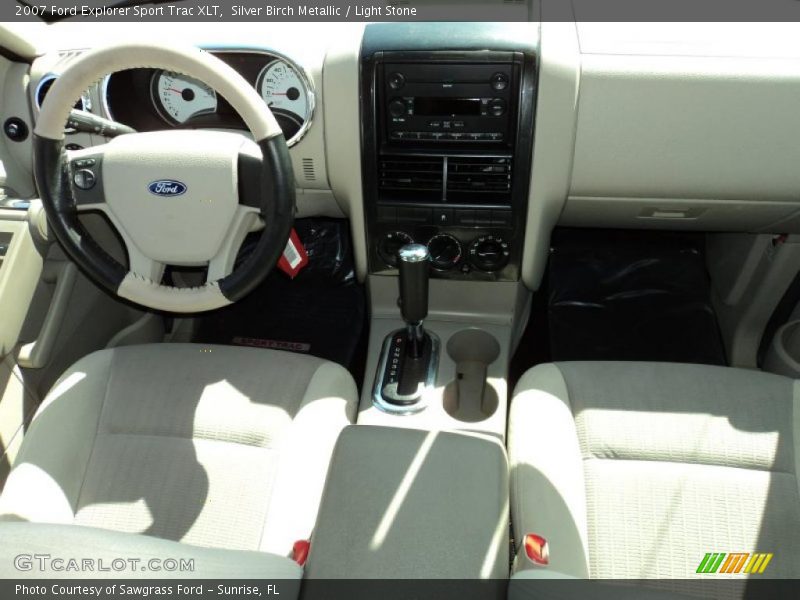 Silver Birch Metallic / Light Stone 2007 Ford Explorer Sport Trac XLT
