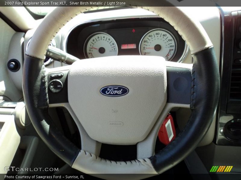 Silver Birch Metallic / Light Stone 2007 Ford Explorer Sport Trac XLT