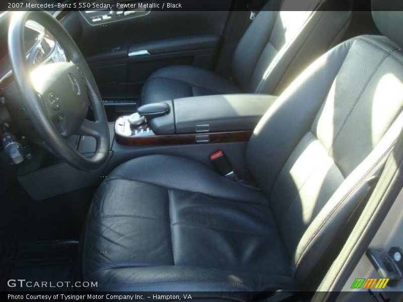 Pewter Metallic / Black 2007 Mercedes-Benz S 550 Sedan
