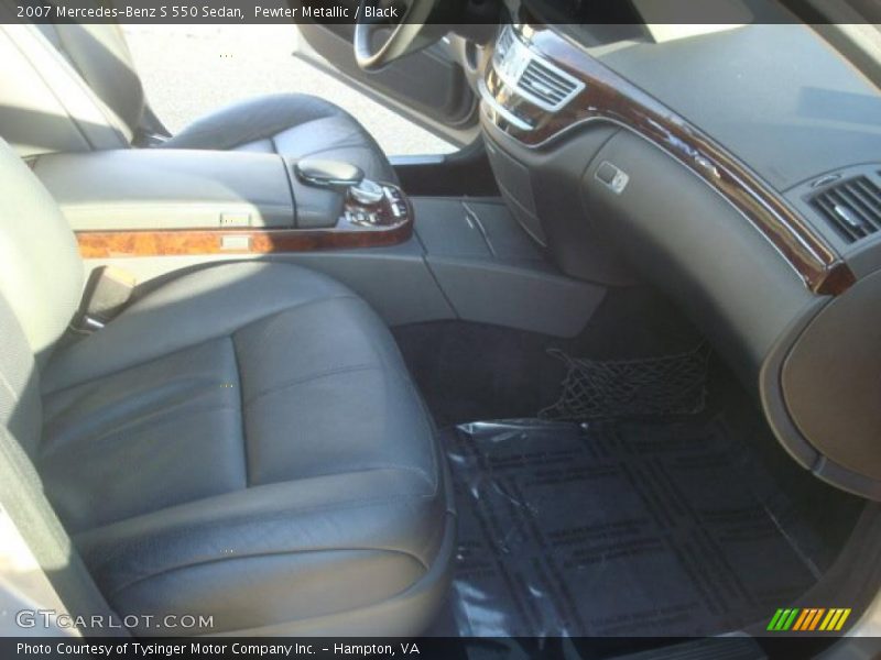 Pewter Metallic / Black 2007 Mercedes-Benz S 550 Sedan