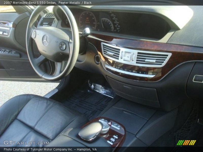 Pewter Metallic / Black 2007 Mercedes-Benz S 550 Sedan