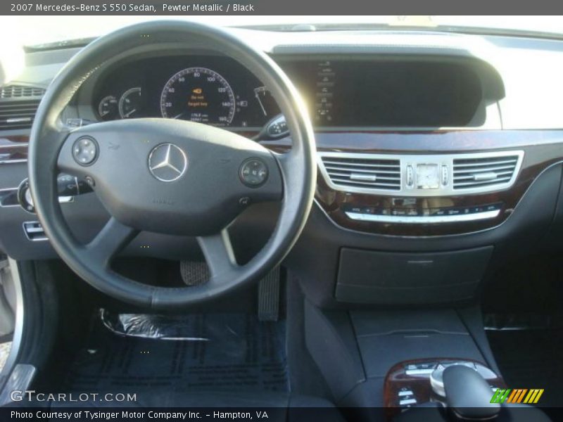 Pewter Metallic / Black 2007 Mercedes-Benz S 550 Sedan