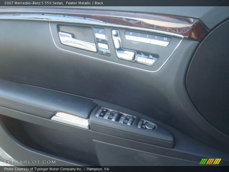 Pewter Metallic / Black 2007 Mercedes-Benz S 550 Sedan