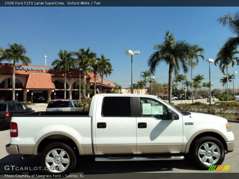 Oxford White / Tan 2008 Ford F150 Lariat SuperCrew