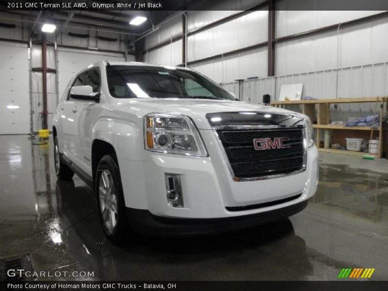 Olympic White / Jet Black 2011 GMC Terrain SLE AWD