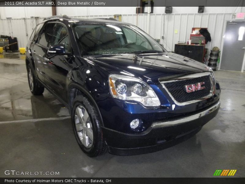 Deep Blue Metallic / Ebony 2011 GMC Acadia SLT AWD