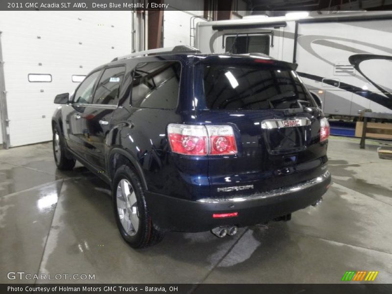 Deep Blue Metallic / Ebony 2011 GMC Acadia SLT AWD