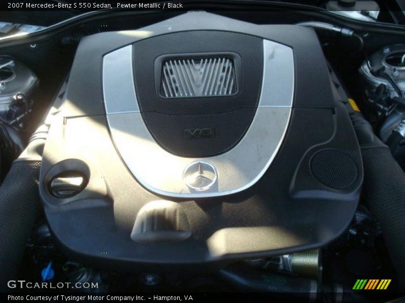 Pewter Metallic / Black 2007 Mercedes-Benz S 550 Sedan