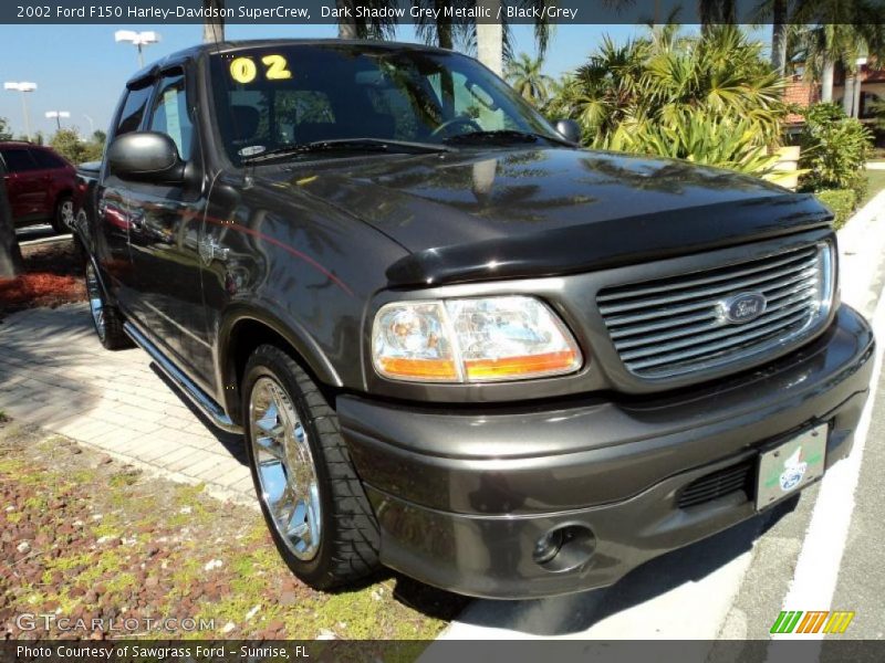 Dark Shadow Grey Metallic / Black/Grey 2002 Ford F150 Harley-Davidson SuperCrew