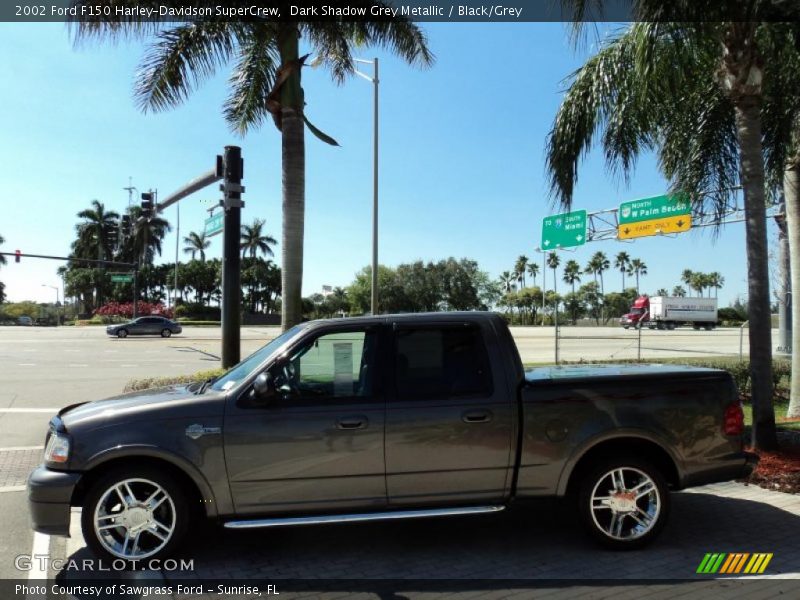 Dark Shadow Grey Metallic / Black/Grey 2002 Ford F150 Harley-Davidson SuperCrew