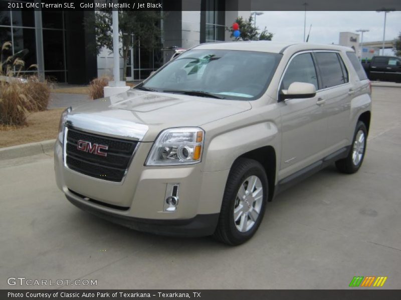 Gold Mist Metallic / Jet Black 2011 GMC Terrain SLE