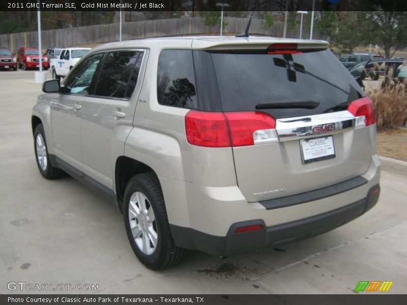 Gold Mist Metallic / Jet Black 2011 GMC Terrain SLE