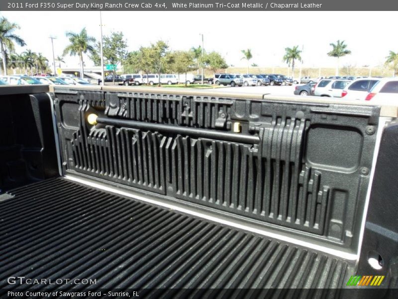 White Platinum Tri-Coat Metallic / Chaparral Leather 2011 Ford F350 Super Duty King Ranch Crew Cab 4x4