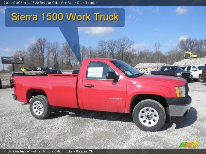 Fire Red / Dark Titanium 2011 GMC Sierra 1500 Regular Cab