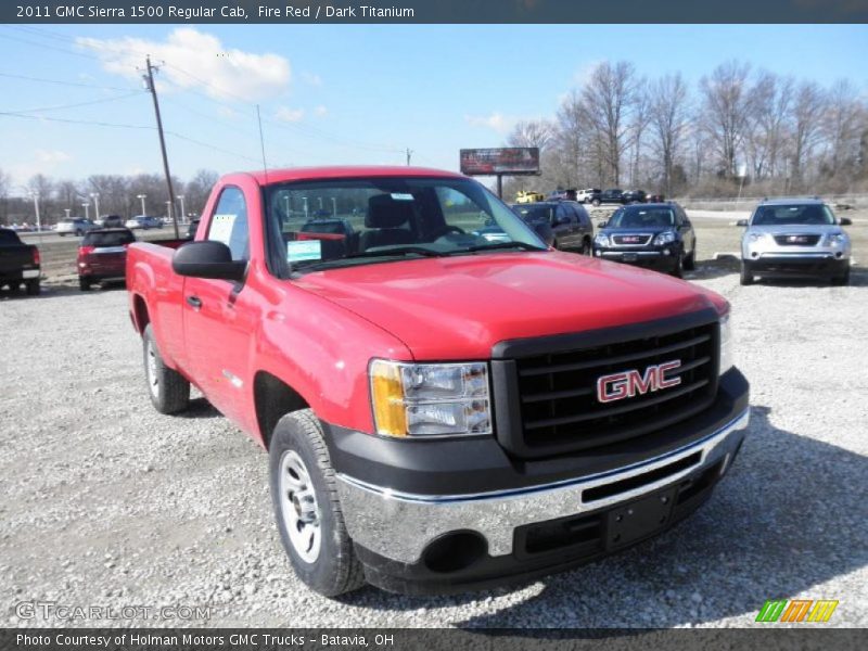 Fire Red / Dark Titanium 2011 GMC Sierra 1500 Regular Cab