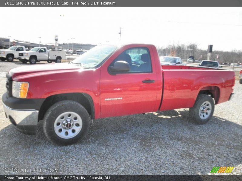 Fire Red / Dark Titanium 2011 GMC Sierra 1500 Regular Cab