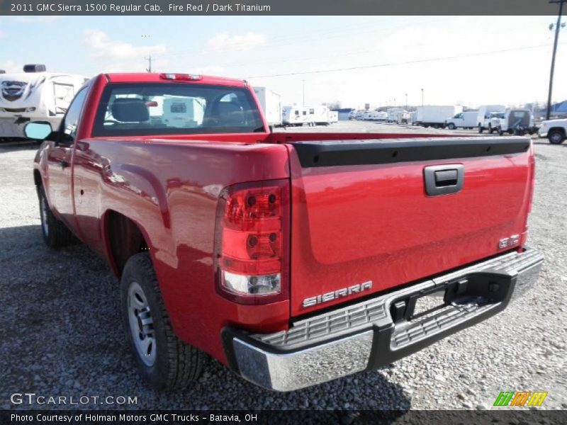 Fire Red / Dark Titanium 2011 GMC Sierra 1500 Regular Cab