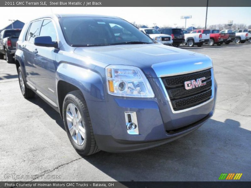 Steel Blue Metallic / Jet Black 2011 GMC Terrain SLE