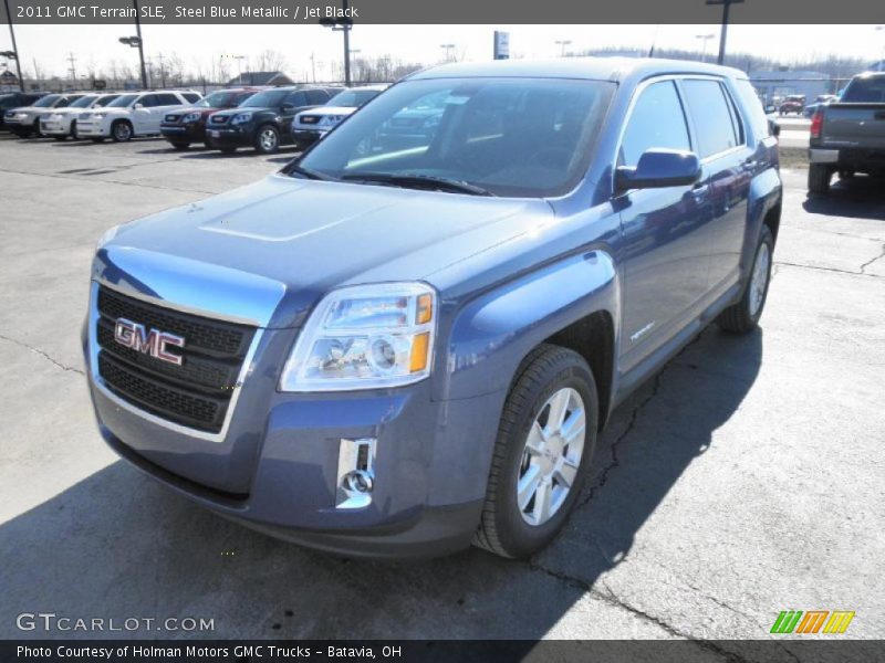 Steel Blue Metallic / Jet Black 2011 GMC Terrain SLE