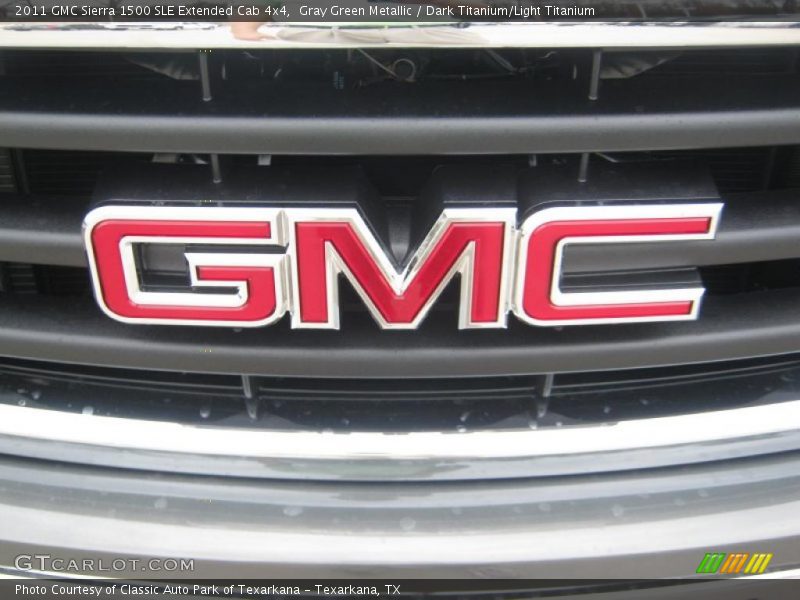 Gray Green Metallic / Dark Titanium/Light Titanium 2011 GMC Sierra 1500 SLE Extended Cab 4x4