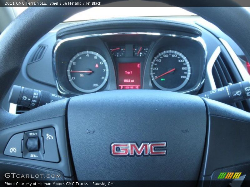 Steel Blue Metallic / Jet Black 2011 GMC Terrain SLE