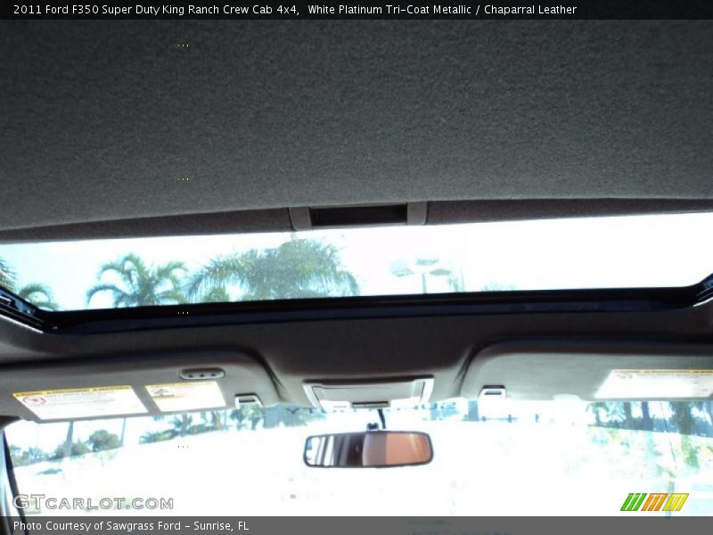 Sunroof of 2011 F350 Super Duty King Ranch Crew Cab 4x4