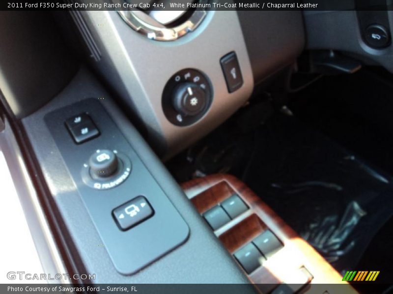 White Platinum Tri-Coat Metallic / Chaparral Leather 2011 Ford F350 Super Duty King Ranch Crew Cab 4x4