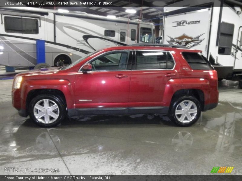 Merlot Jewel Metallic / Jet Black 2011 GMC Terrain SLE AWD