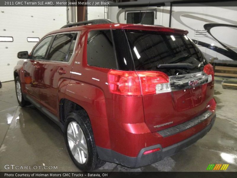 Merlot Jewel Metallic / Jet Black 2011 GMC Terrain SLE AWD