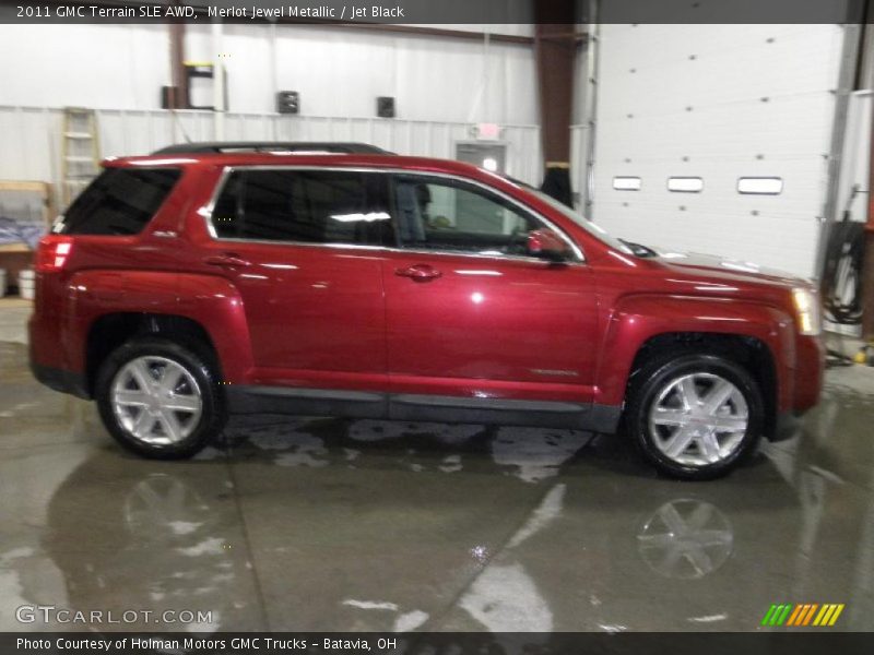 Merlot Jewel Metallic / Jet Black 2011 GMC Terrain SLE AWD