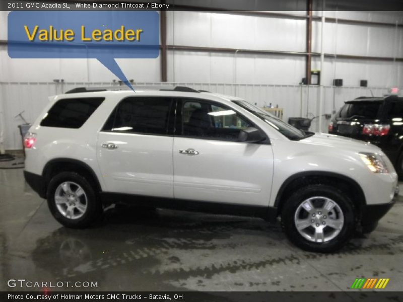 White Diamond Tintcoat / Ebony 2011 GMC Acadia SL