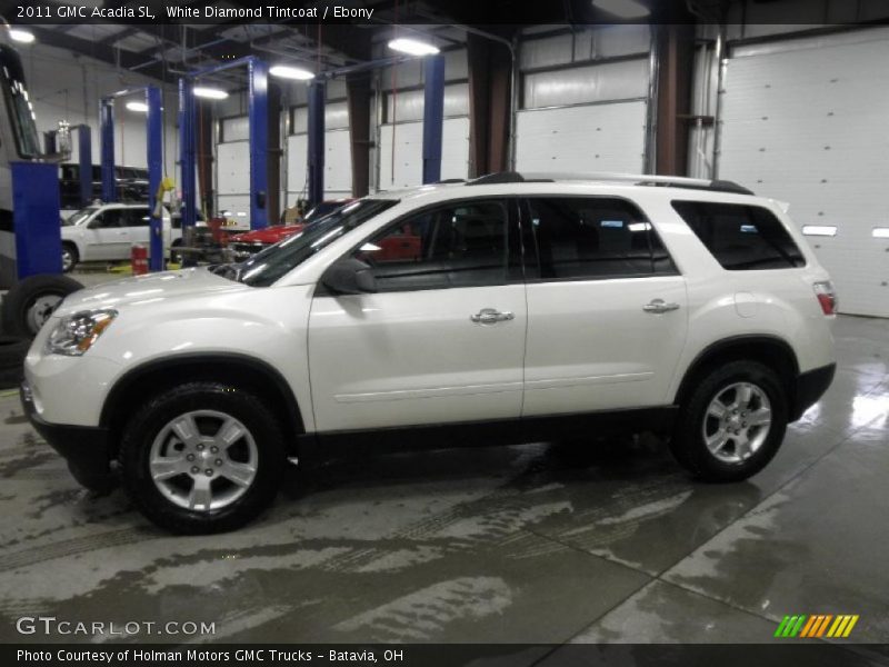 White Diamond Tintcoat / Ebony 2011 GMC Acadia SL