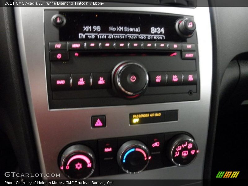 White Diamond Tintcoat / Ebony 2011 GMC Acadia SL