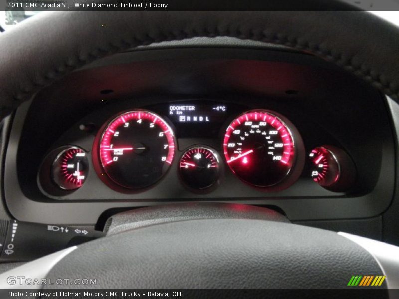 White Diamond Tintcoat / Ebony 2011 GMC Acadia SL
