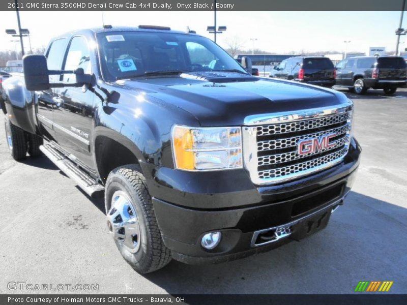  2011 Sierra 3500HD Denali Crew Cab 4x4 Dually Onyx Black