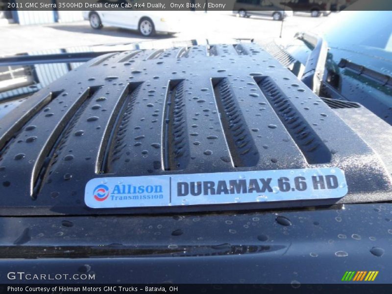 Onyx Black / Ebony 2011 GMC Sierra 3500HD Denali Crew Cab 4x4 Dually