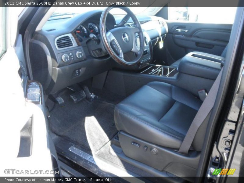 Onyx Black / Ebony 2011 GMC Sierra 3500HD Denali Crew Cab 4x4 Dually