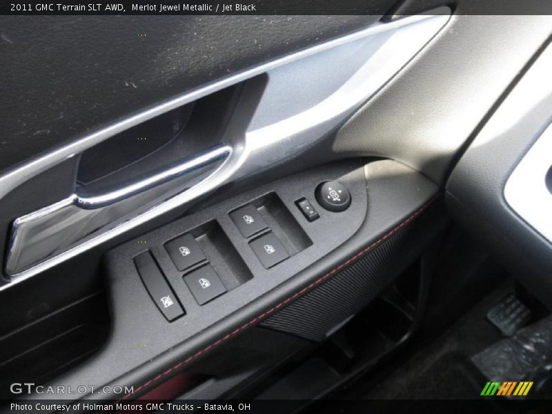 Merlot Jewel Metallic / Jet Black 2011 GMC Terrain SLT AWD