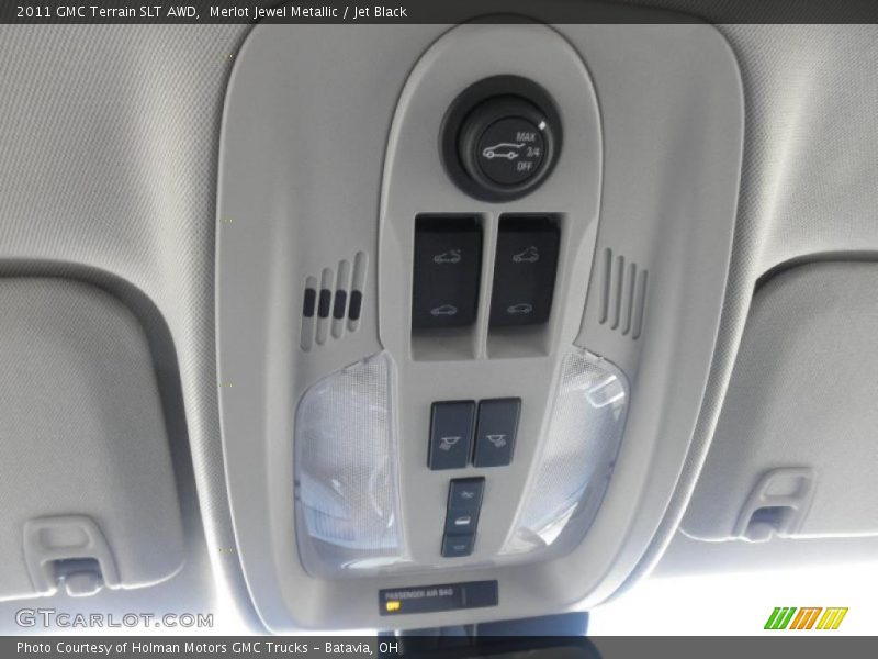 Merlot Jewel Metallic / Jet Black 2011 GMC Terrain SLT AWD