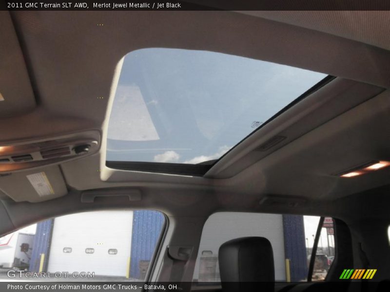 Merlot Jewel Metallic / Jet Black 2011 GMC Terrain SLT AWD
