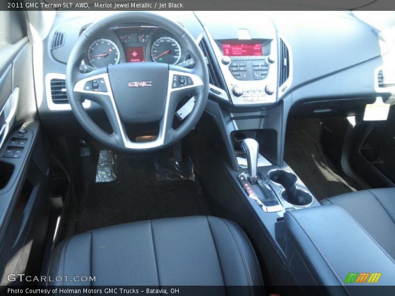 Merlot Jewel Metallic / Jet Black 2011 GMC Terrain SLT AWD