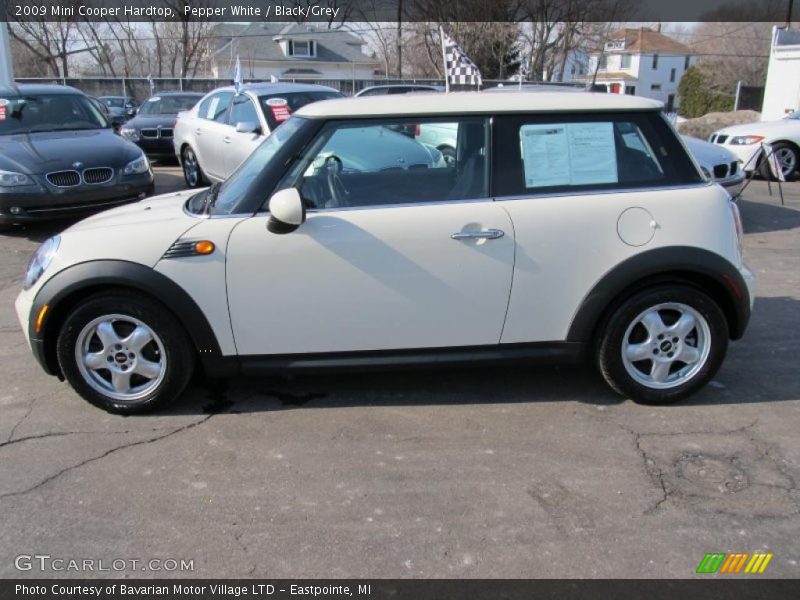 Pepper White / Black/Grey 2009 Mini Cooper Hardtop