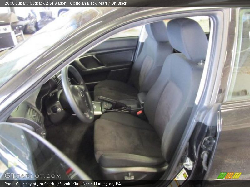 Obsidian Black Pearl / Off Black 2008 Subaru Outback 2.5i Wagon