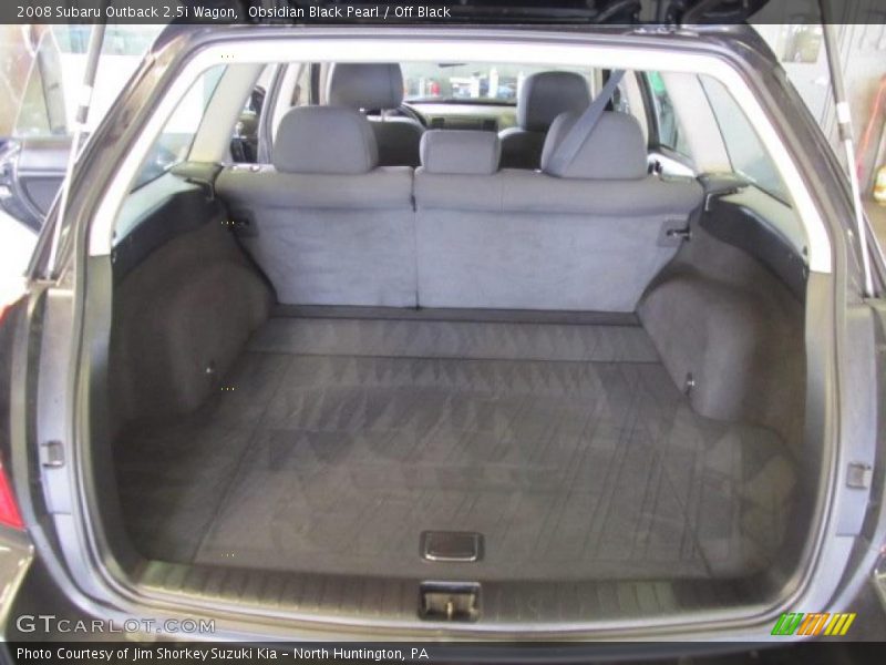 Obsidian Black Pearl / Off Black 2008 Subaru Outback 2.5i Wagon